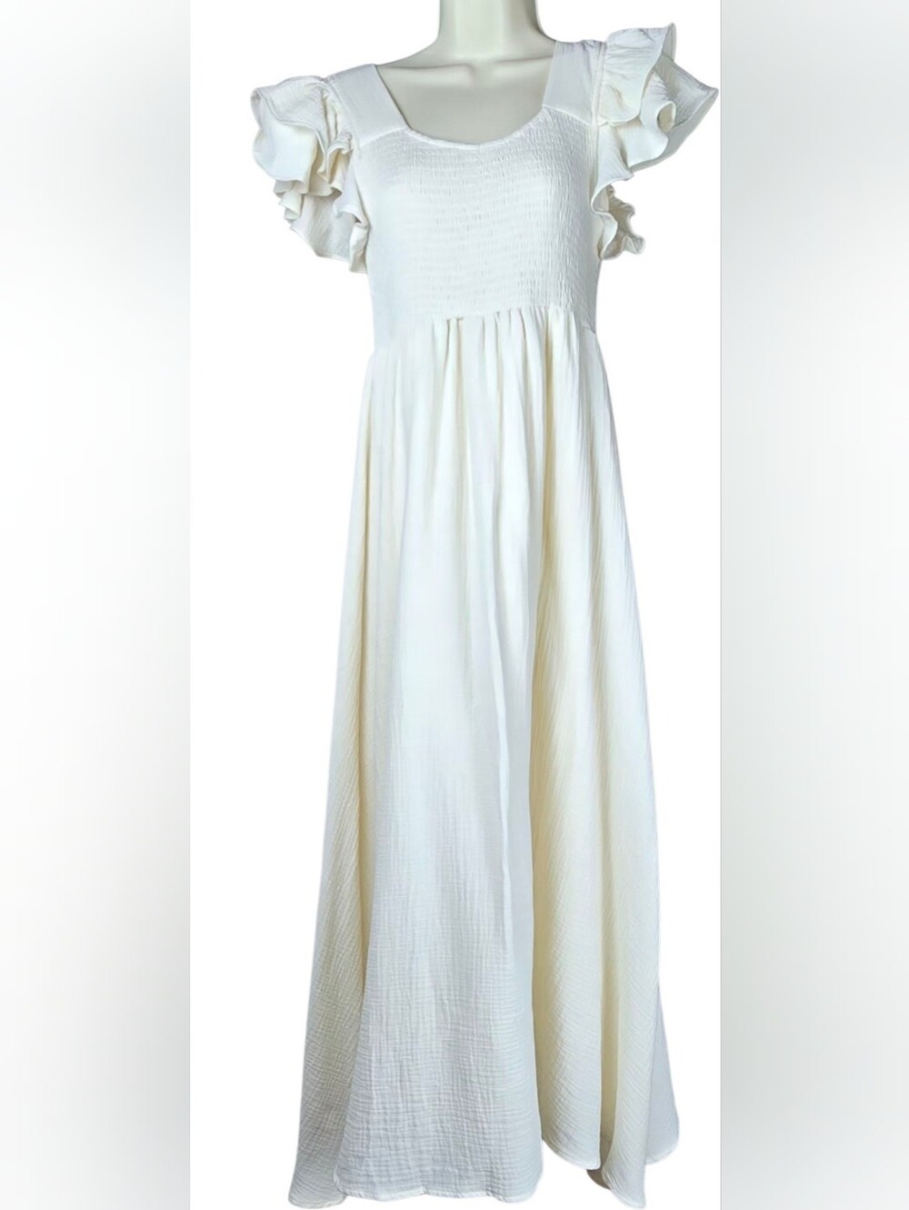 NWT elliemelly Maternity Maxi Dress Small 100% cotton Med - Picture 3 of 10
